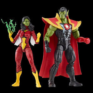 Marvel Legends Skrull Queen and Super-Skrull - Transwarp Toys