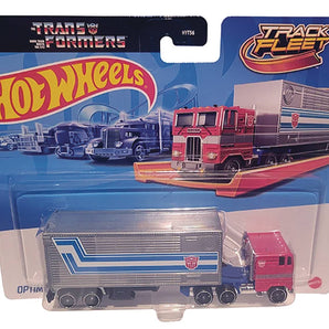 Hot Wheels Track Fleet Transformers Optimus Prime 1/64 Die-Cast Truck