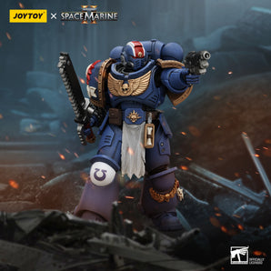 PRE-ORDER Warhammer 40,000: Space Marine 2 Ultramarines Lieutenant Titus 1/18 Scale Action Figure